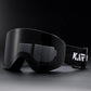 KAROS Magnetic Double Layer Anti-Fog Ski Goggles Windproof UV400 Snowboard Goggles for Winter Sports Unisex