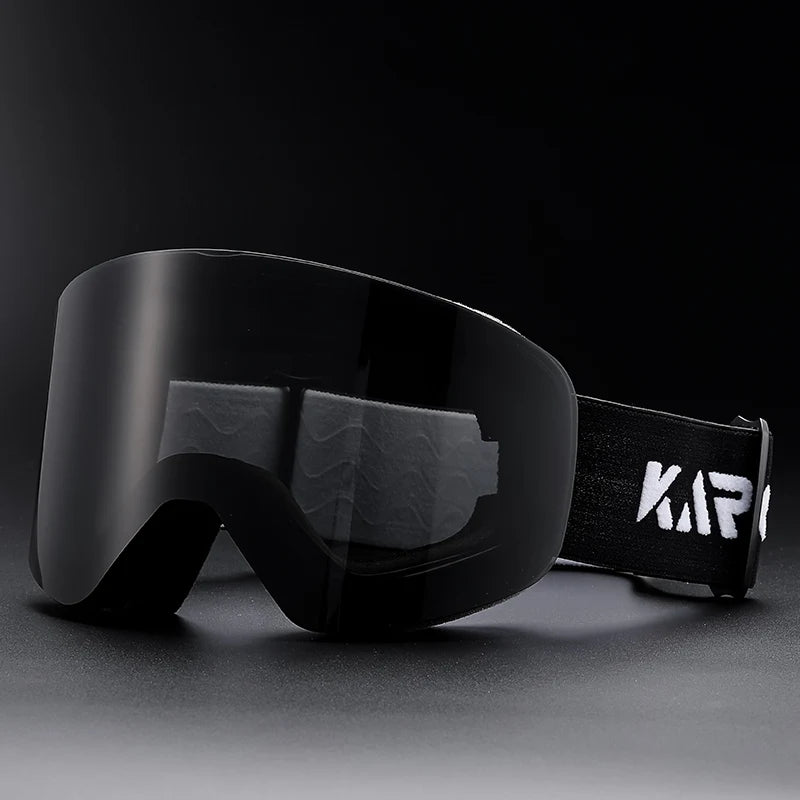 KAROS Magnetic Double Layer Anti-Fog Ski Goggles Windproof UV400 Snowboard Goggles for Winter Sports Unisex