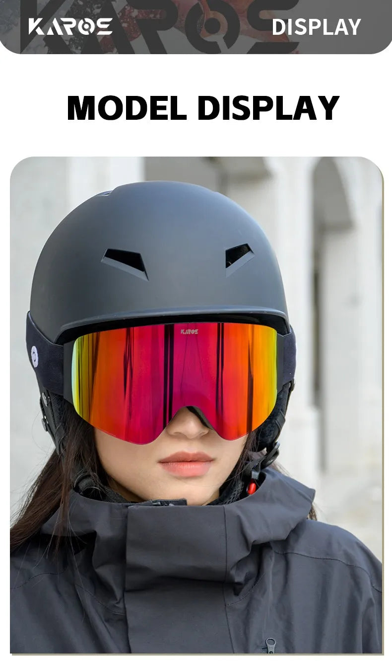Karos Ski Goggles Flip-top Double Layer Anti-Fog UV400