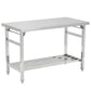 Stainless Steel Prep Table, Commercial Heavy Duty Stainless Steel Folding Work Table, Stainless Steel , Outdoor Cooking Table