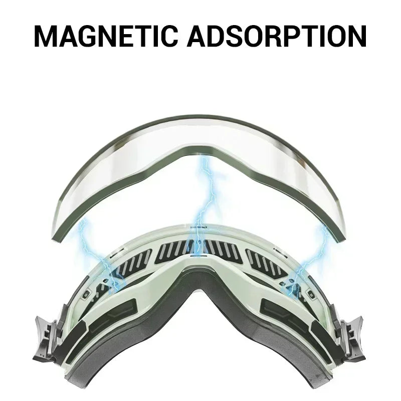 Unisex Snow Glasses UV400 Anti-fog Magnetic Snowboard Glasses