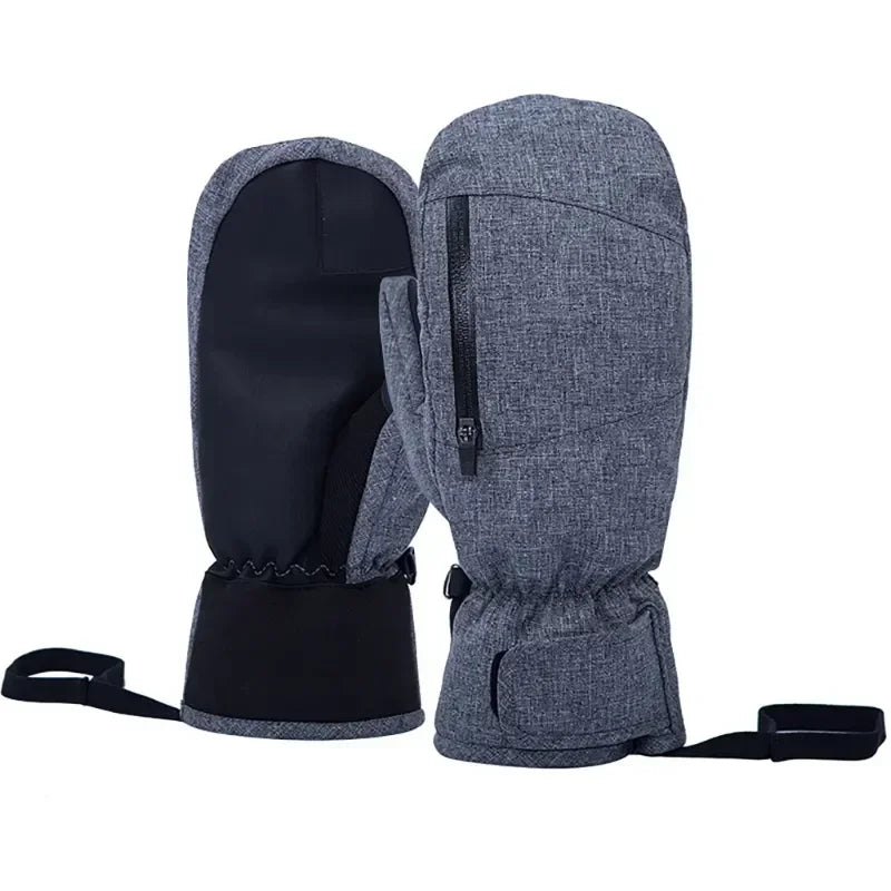 1/2/3 Pairs Ski Gloves Thermal Thick Gloves Windproof Anti-Cold Warm Touch Screen Snowboarding Winter Women Men Outdoor Mittens
