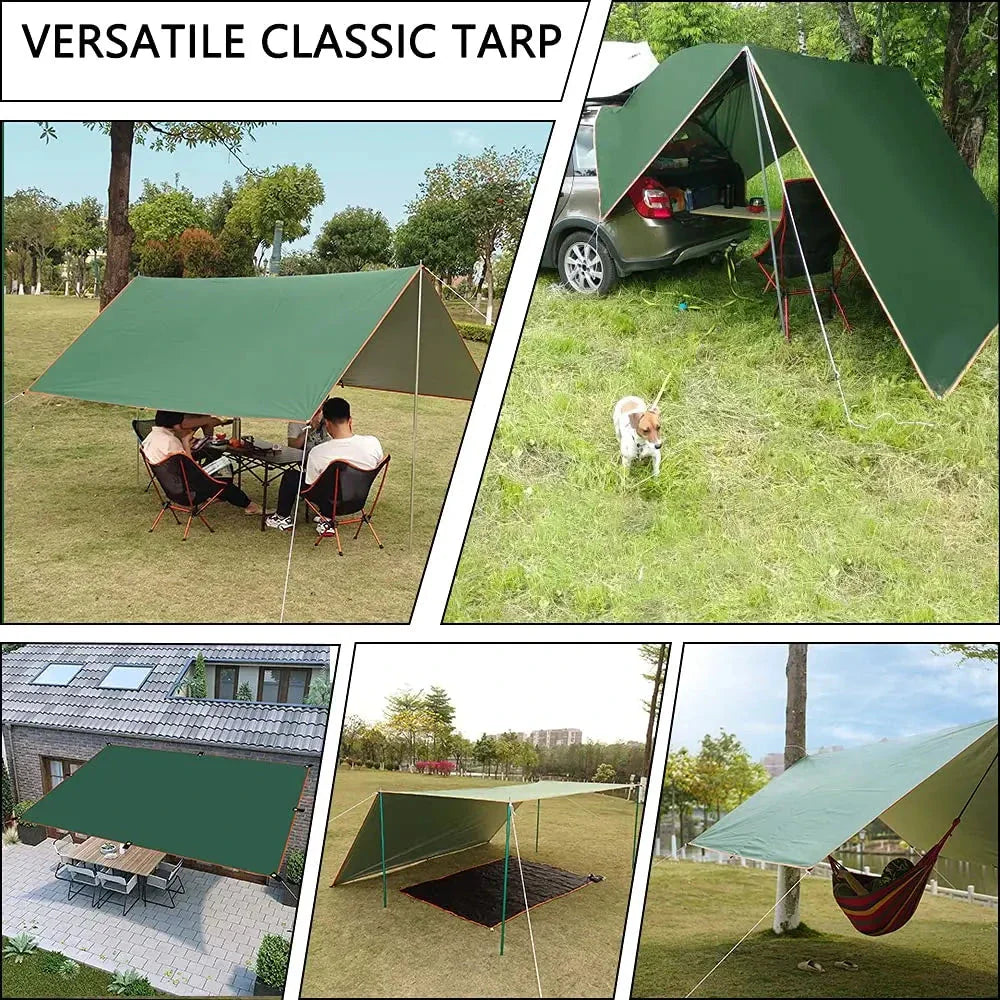 Ultralight Waterproof Tarp Tent Large Sun Shelter for Camping