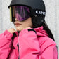 KAROS Magnetic Double Layer Anti-Fog Ski Goggles Windproof UV400 Snowboard Goggles for Winter Sports Unisex