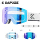 Unisex Snow Glasses UV400 Anti-fog Magnetic Snowboard Glasses