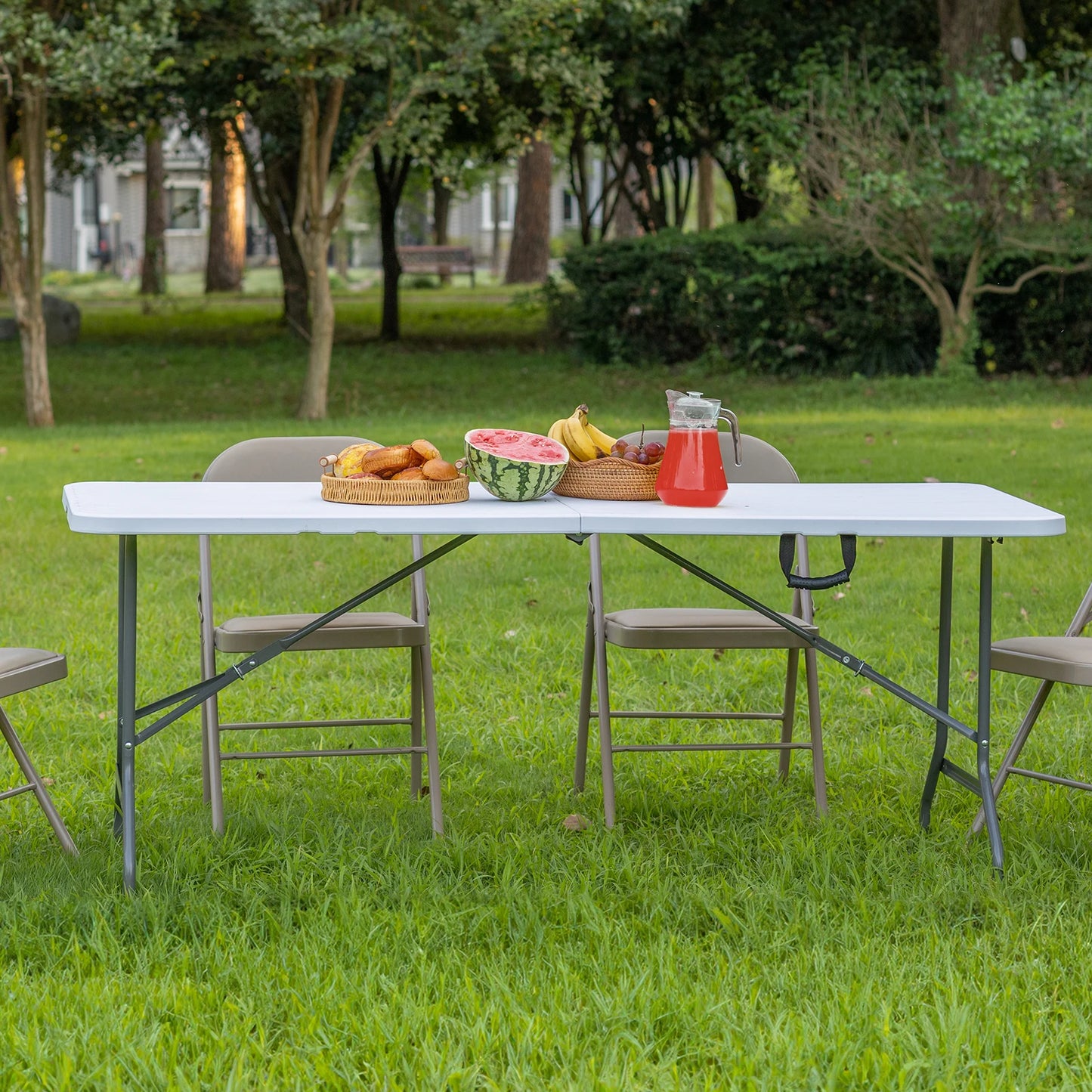 Heavy Duty Foldable Table with Carrying Handle