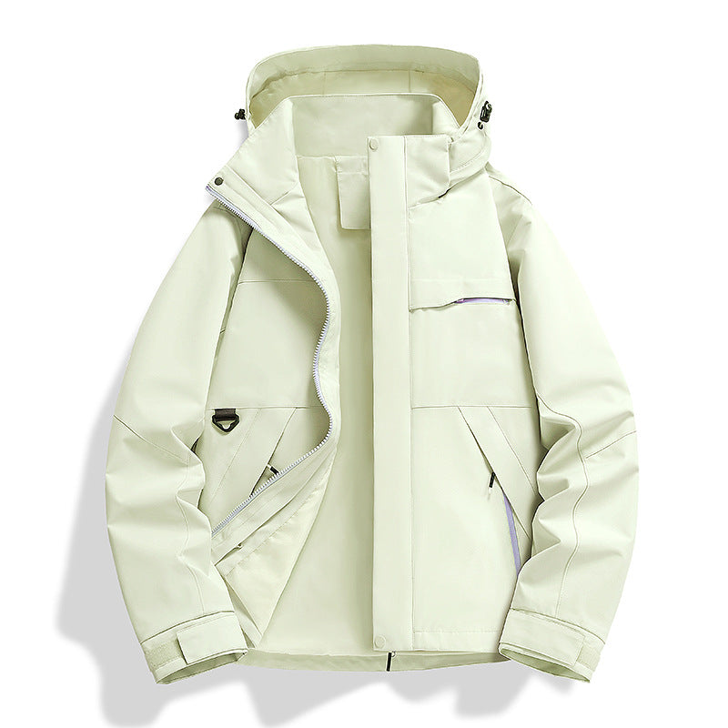 Spring Autumn Single Layer Shell Jacket Windproof Waterproof Outdoor