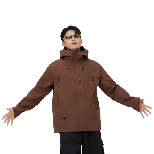 Autumn Winter Outdoor Waterproof Warm Couple Jacket for Camping