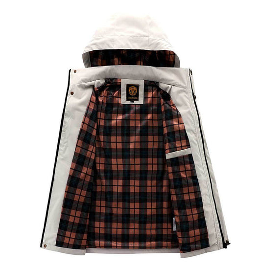 Men's Casual Hooded Parka Jacket Warm Windproof Outdoor Coat