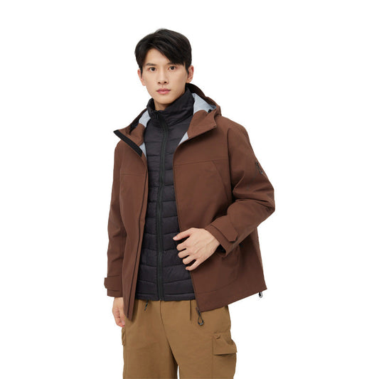 Mountain Hard Shell Jacket Windproof Waterproof Breathable Mountaineering Outdoor