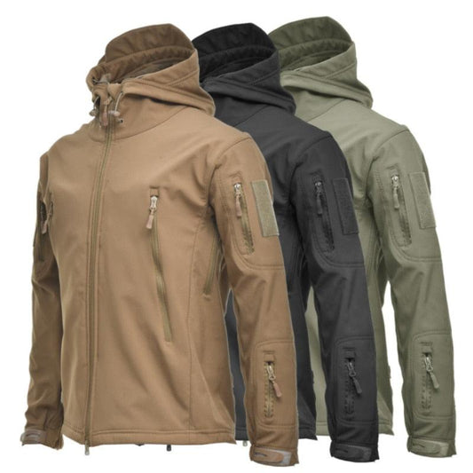 Men's Camouflage Tactical Jacket Waterproof Warm Hooded Outdoor Windbreaker